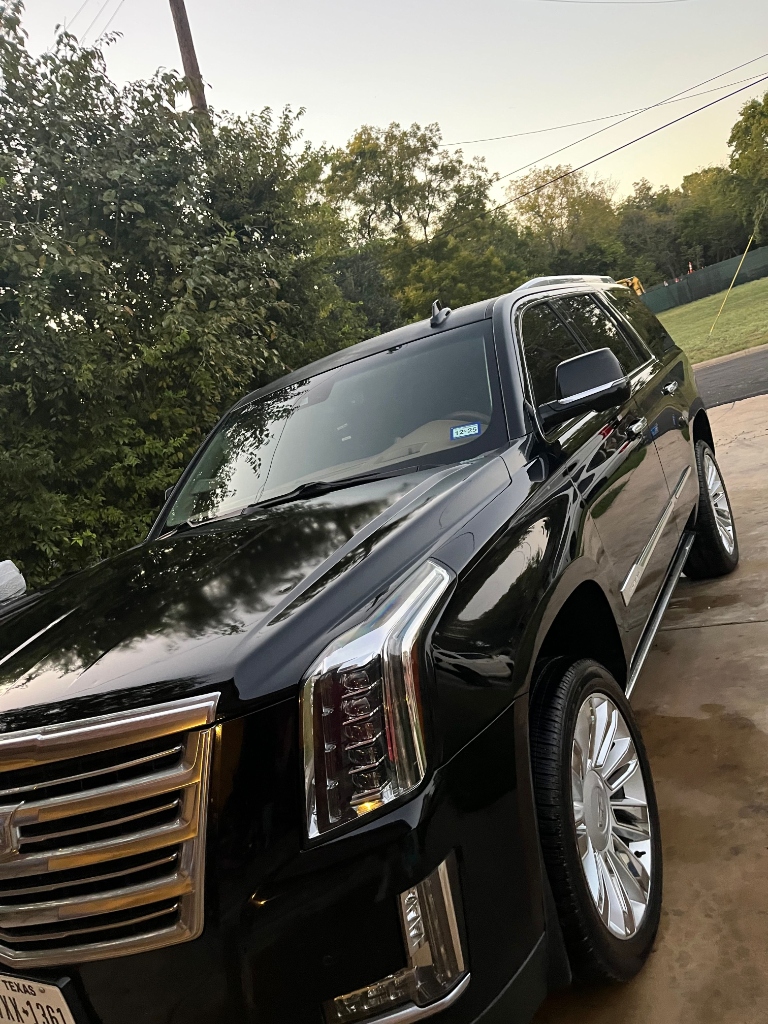 Black Cadillac SUV Detail