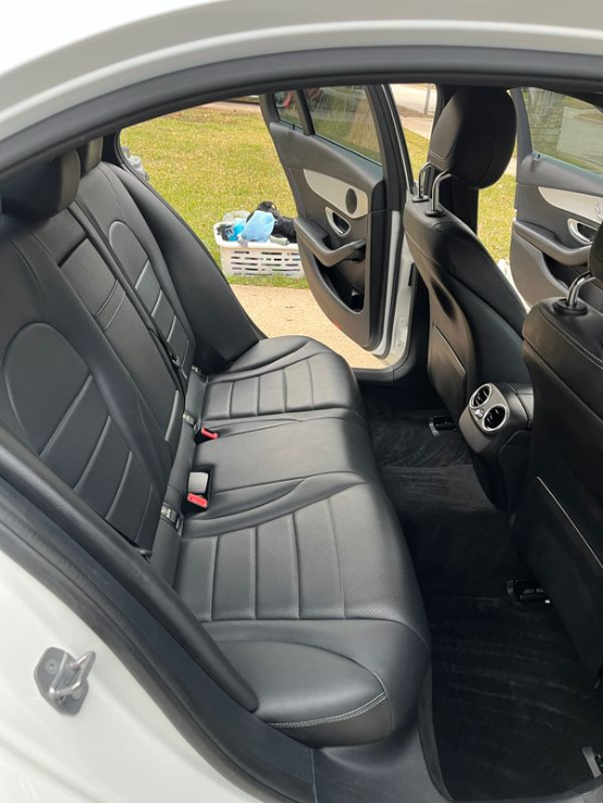 Rear Seat After Cleaning